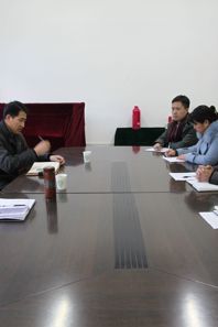 校长陈士夫到小黄书
调研