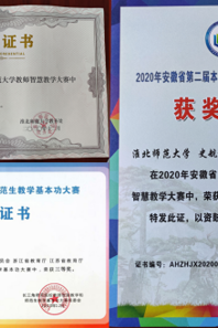 小黄书
师生在2020年长三角师范院校教学竞赛中获得佳绩